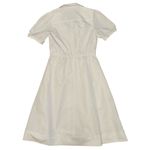 LDT white button down belt loop maxi dress women’s size 4 Photo 1