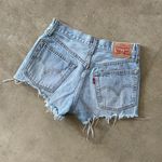 Levi's 501 light wash mid rise denim shorts Photo 1