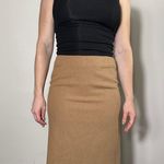 Ann Taylor Stretch Tan Wool Pencil Skirt Size 6 Photo 1