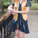 Francesca's Blue Wrap Dress Photo 1