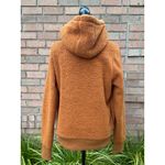 Athleta EUC Women’s Sherpa Tugga Hoodie in Cattail Rust, Size Small Photo 2
