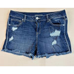 Maurice's Distressed Shorts Sz7/8 MidRaw Hem Frayed Thrashed Photo 4