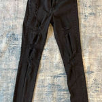 Cotton On Black Distressed Skinny Jeans Size 6 Photo 0
