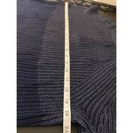 Chico's 0 Mix Foil Melanie Pullover Sweater Womens S 4 Blue Zip Back 3/4 Sleeves Photo 7