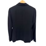 Neiman Marcus  Black Tailored Blazer Jacket Minimalist Luxury Workwear Size 10 Photo 1