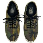 Vans Slim Army Green Camo Camouflage Sneakers Men’s Size 7/Women’s Size 8.5 Photo 2