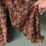 Molly Bracken Floral Brown Button L Long Sleeve Boho Balloon Romantic Statement Photo 3