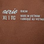 Aerie New AE Ribbed Full Coverage Bikini Bottom 70s Canyon Creek Stripe Size XL Photo 4