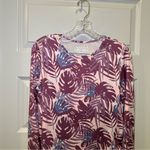 32 Degrees Heat 32 Degrees Cool Purple Print Sun Protection UPF 50+ Long Sleeve Top size S Photo 5