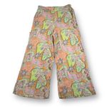 Roxy Midnight Avenue Wide Leg Lightweight Pants women’s Size XL orange floral Photo 4
