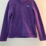 The North Face  Fleece Purple Full Zip Lightweight Winter Hiking Jacket Sz M GUC Photo 3