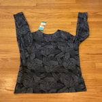 Hang Ten  Black and Gray Leaf Print Shirt, XL, NWT Photo 5