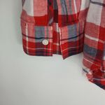 Joe Fresh  L Canada Maple Leaf Red Plaid Top Photo 7