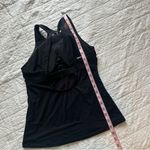 Athleta Maldives High Neck Tankini Swim Top Black 34B 34C Photo 7