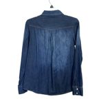Mudd Y2K Denim Pearl Snap Long Sleeve Top Size Small Western Rodeo Retro Photo 1