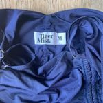 Tiger Mist  Navy Blue Ruched Adjustable Bodycon Mini Dress Size M Photo 2