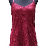 Dress Barn Maroon Lace Trim Cami Top Women's Lingerie Y2K Indie Sleaze Fairy Grunge Size Photo 0