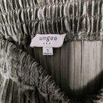 Umgee Olive Velvet Pleated Pull On Maxi Skirt Size Small Photo 5