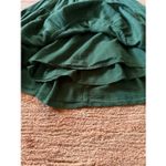 Aerie Crochet Lace Babydoll Tiered Mini Dress Green Strappy Back M Photo 3