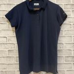 Columbia Women’s navy blue short sleeve polo water wicking shirt Size XL Photo 0