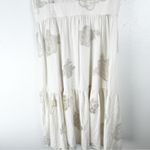 CAbi Laguna Cream Linen Blend Slip Dress And Duster Dress Set #6590, Size Medium Photo 7