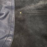 B Makowsky Timeless Giamma00 Blue Suede Leather Hobo Shoulder Handbag Purse Photo 7