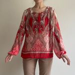 Rose + Olive NWT Printed Paisley Blouse Photo 2