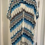 Cupshe NWT One Size Blue White Open Knit Side Tie Tassel Swinsuit Coverup Photo 0