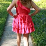 Showpo Pink One Shoulder Dress Photo 1