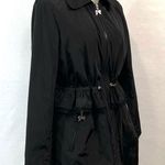 Betsey Johnson  Black Peplum Anorak Jacket Size M Photo 7