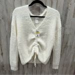 Planet Gold NWT Juniors' Eyelash-Knit Drawstring Sweater Photo 1