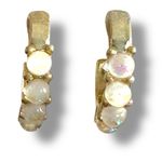 Free People  Quinn 14K Gold Plated Stud Set in Gold Opal NWT Dainty Ethereal Photo 11