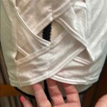 Gaiam  White Ruched Tank Top Sleeveless Photo 5