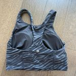 Lululemon black zebra wunder train longline bra Photo 3