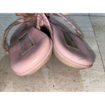 Vintage Famolare Pink Thong Sandal Leather Uppers Rubber Sole 5‎ M Photo 5