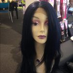 Lacefront New Wig pretty Lacefront Navy Blue black Photo 2