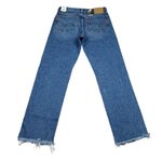 Levi's  Premium Wedgie Straight Jeans Distressed Ripped Destroyed Blue Size 27x28 Photo 2