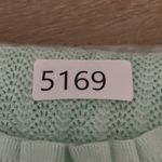 J. Crew Sweater Womens Medium Green Open Knit Fairy Bohemian Preppy Feminine Photo 8