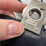 Perlina  New York Black Leather Crossbody Bag Handbag Purse Womens Classic Photo 4