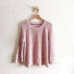 Madewell  Open Knit Cotton Linen Blend Sweater Size M Photo 3