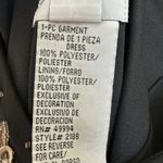 R & M Richards  Dress 12 Black Embroidered Beaded Asymmetric Whimsygoth Gatsby Photo 5