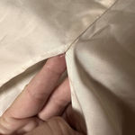 Abercrombie & Fitch  Camille Midi Slip Dress Pearl Spaghetti Strap Slit Large Photo 12