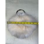 Forever 21 Women's White Fluffy Faux Fur Metal Handles Mini Bag SKU 5178 Photo 2