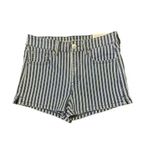 American Eagle  Hi Rise Shortie Blue‎ Striped Next Level Stretch Size 8 NWT Photo 0