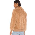 BB Dakota Jacket Womens Large Camel Brown Fuzzy Faux Fur Teddy Or Not Bomber Photo 3
