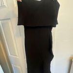 XScape Black Ruffle Dress Photo 0