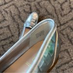 ALDO  Astawia Leather Bit Silver Metallic Loafers Photo 4
