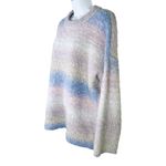 Wild Fable  Oversized Ombre Striped Pullover Sweater, L -‎ Pastel, Cozy & Soft Photo 1