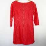 Vince Camuto  Orange Lace 3/4 Sleeve Sheath Mini Dress Women's Size 8 Photo 8