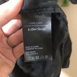 & Other Stories & Other Stories Black Linen Mini Dress with Puff Sleeves - Size 2 Photo 3